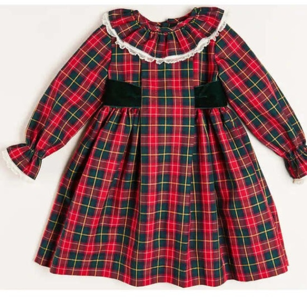 Pepa London Belgravia Tartan Print Petal Color Dress Size 12 M